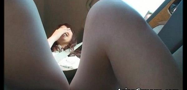  Nasty redhead asian babe gets picked